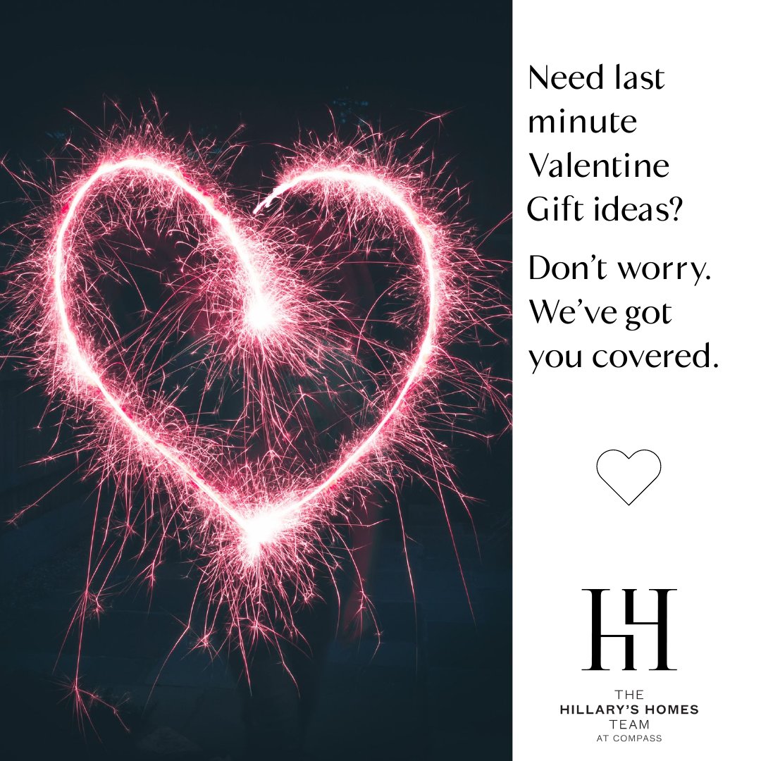 Valentine’s Day sneak up on you?  We hear you 💗💗 and we’ve got you covered!  If you’re still in need of some gift ideas 
l8r.it/9YrE

Happy Valentines Day! 💗💗 

 #compass #compassrealestate #westchesterrealtor #hillaryshomes914 #westchester #compasswestchester