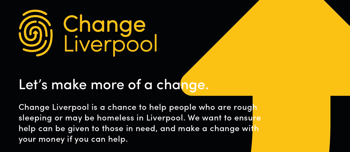 Change_Lpool's tweet photo. Change Liverpool is a chance to help people who are rough sleeping or may be homeless in Liverpool. 

By donating to Change Liverpool, you’ll be directly helping those in need of support to get off the street and into new opportunities. 

https://t.co/Ofeyluckx5 https://t.co/8d4vdkllSN