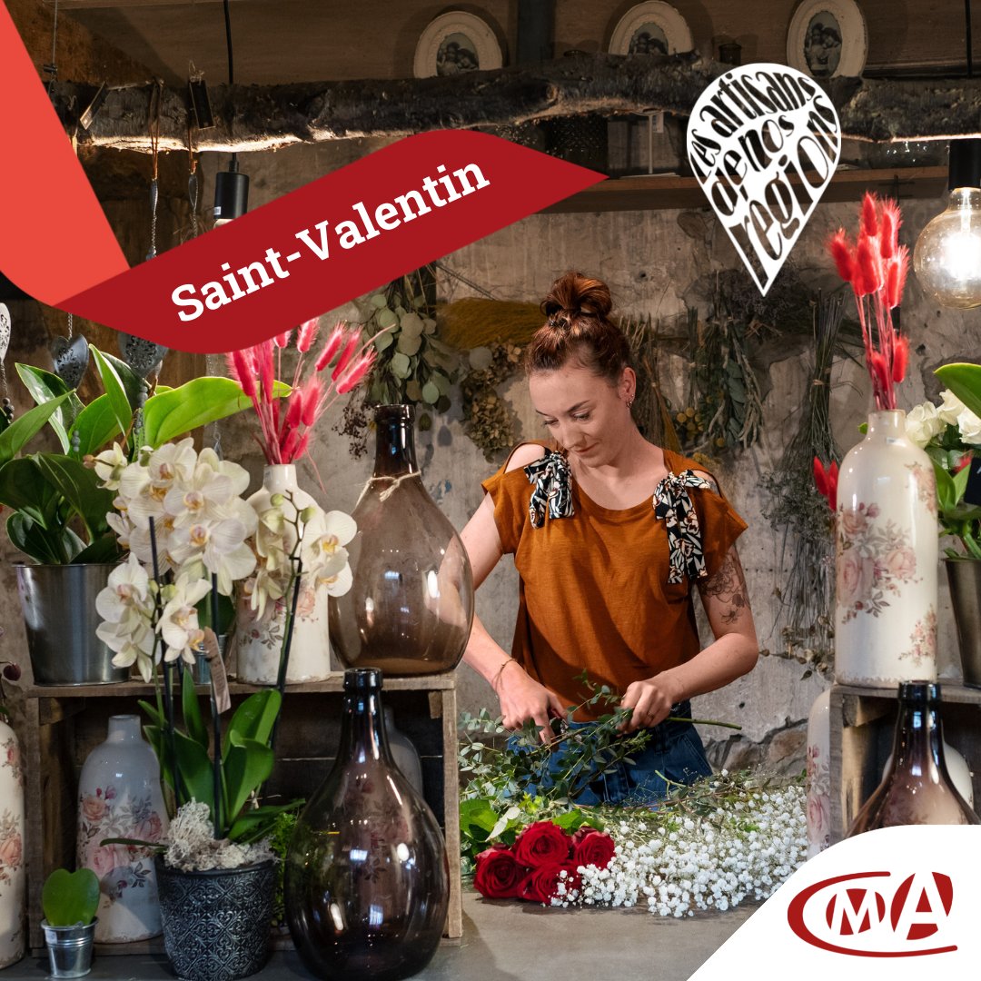 Dites-le avec des fleurs !💐 Dernière ligne droite pour les artisans et apprentis fleuristes mobilisés pour la #SaintValentin 💝

➡️ Il est encore temps de vous rendre chez votre artisan pour offrir des fleurs de saison à l’élu de votre cœur ! #ArtisansdenosRegions