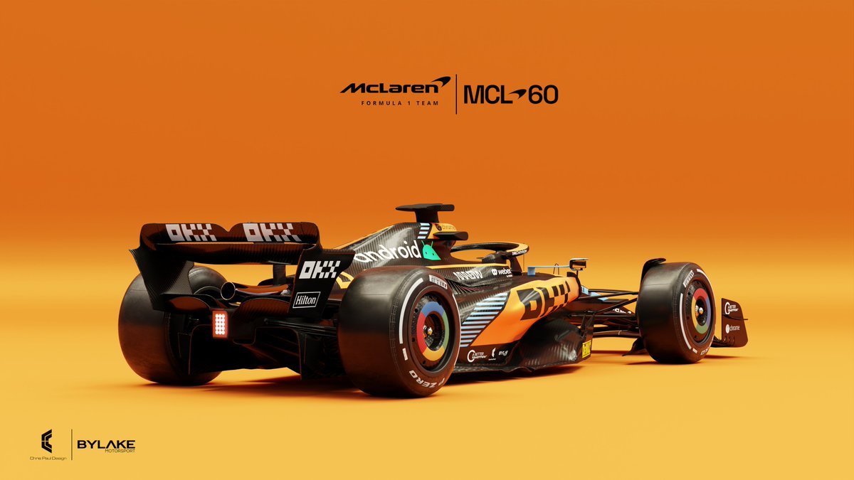 Here it is! my @McLarenF1 #MCL60!

#visualization #conceptart #McLaren60 #3dart #3D #design #Liveryconcept #F12023 #F1