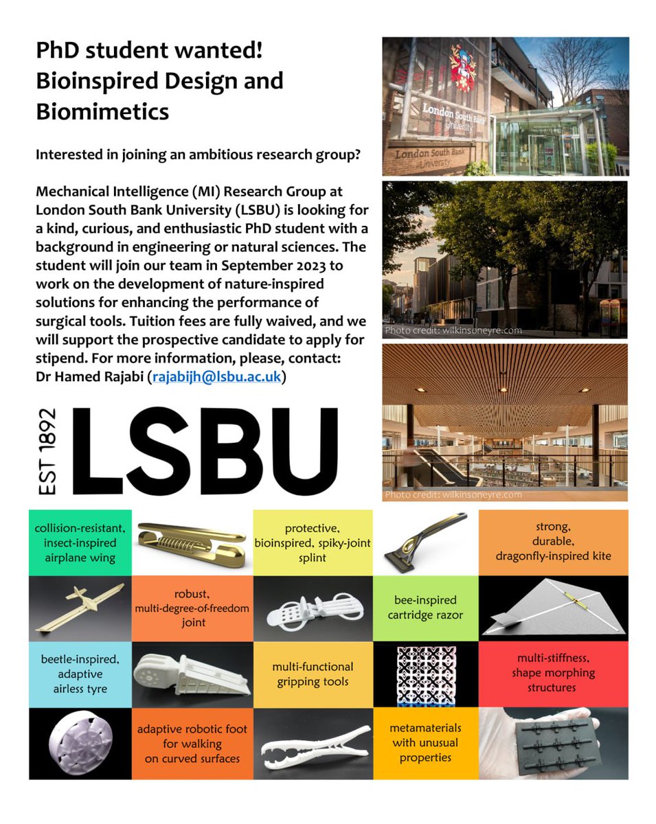 Mechanical Intelligence Lab, LSBU tweet media