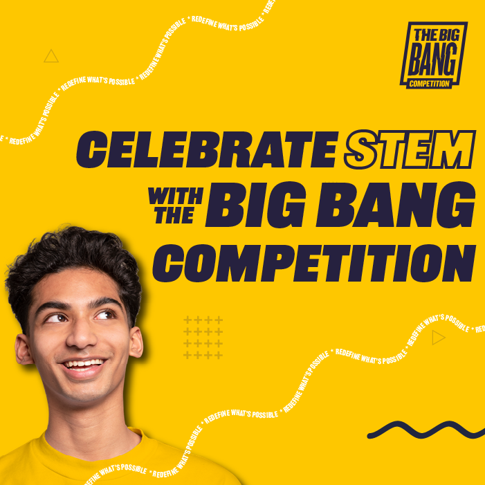 We're always keen to share other relevant opportunities for young people...this is a really exciting one! 

The @BigBangUKSTEM Big Bang Competition is back and open for entries! Got a STEM project you want to share? 

Enter the #BigBangCompetition now: zurl.co/7jNt