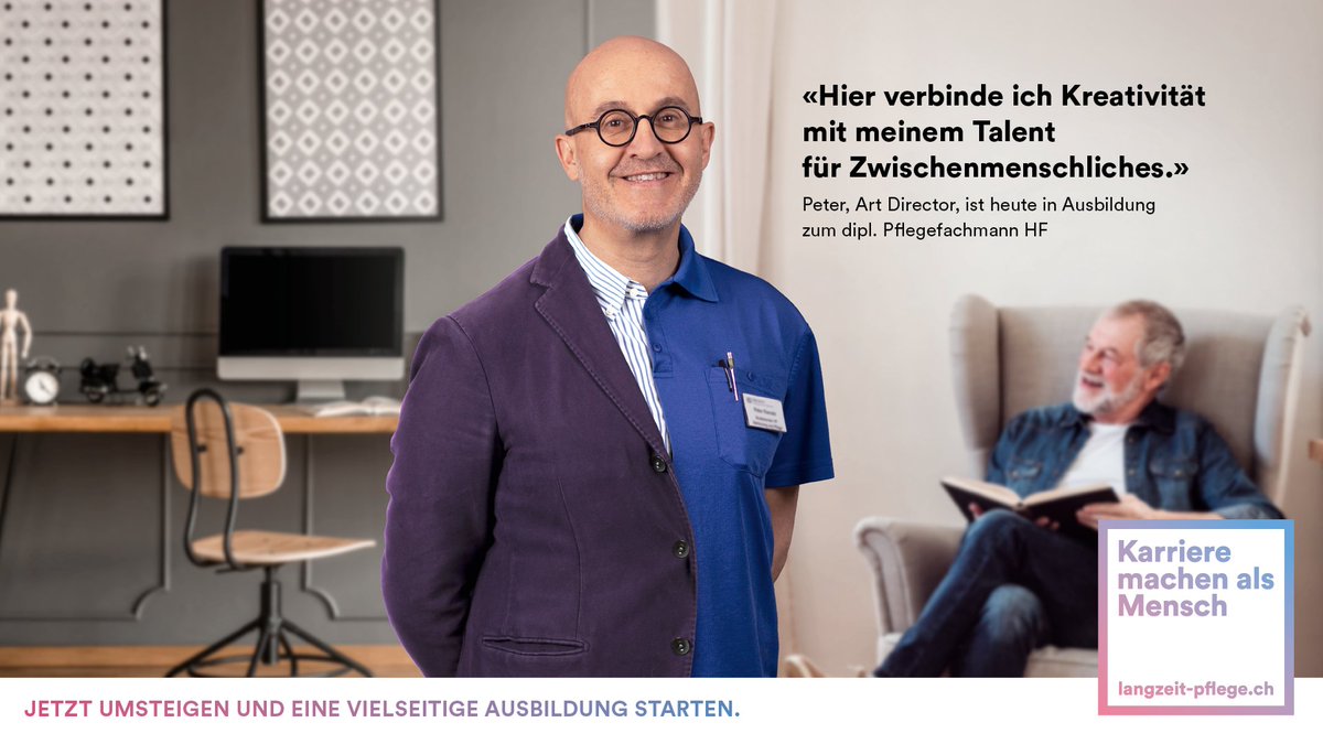 CURAVIVA_BL's tweet photo. Jetzt umsteigen! Karriere in der Langzeitpflege machen. #karriere #langzeitpflege #pflege #pflegeheim #alterszentrum #beruf #berufswechsel #umsteigen #gutegründe https://t.co/CzRdW0U6xV