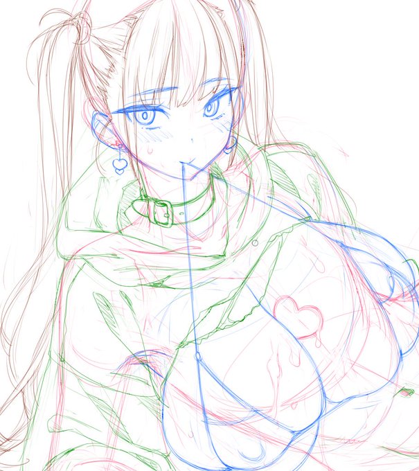 久々にペンタブの芯替えたらラクガキが楽しい… 