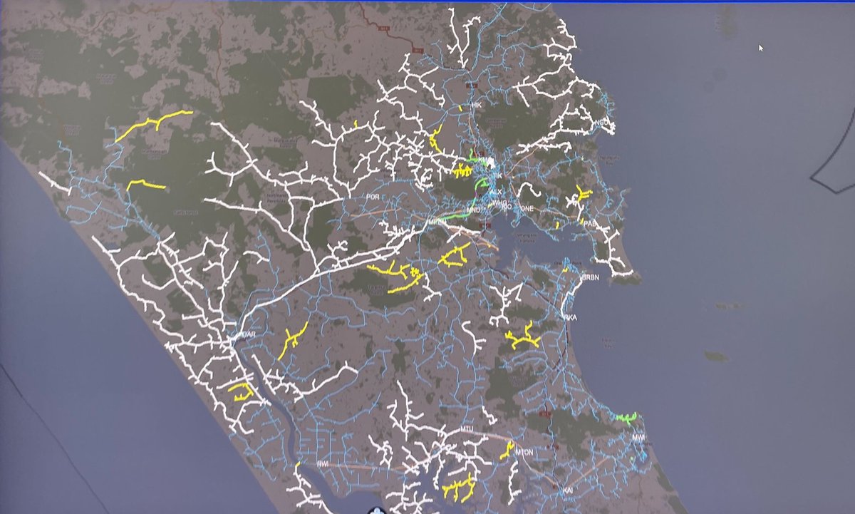 As of 4pm we have 15,500 customers without power, but the situation is continually changing.

Our main priority is to liven the main lines that supply the most customers. We will continue to scope, reduce outage areas and work on repairing these main lines first.