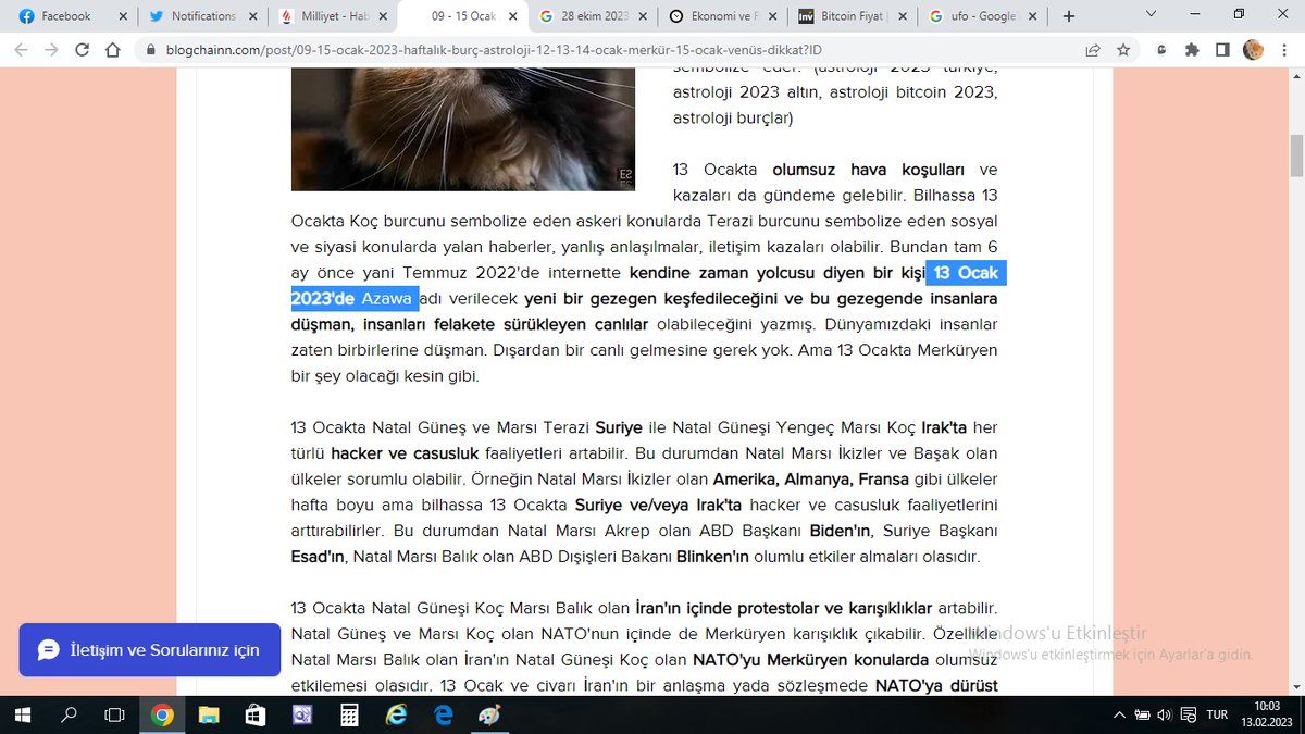 mediacat25's tweet photo. ABD UFO Temmuz 2022'de internette kendine #zaman #yolcusu diyen bir kişi 13 Ocak 2023'de #Azawa adı verilen bir gezegenden saldırılar olabilir demişti. Bu düşürülen UFO'lar sakın Azawa'lılar olmasın! 😟

https://t.co/t46OjoN6NU

https://t.co/8pqulcUuCU https://t.co/r8wOMsyj60