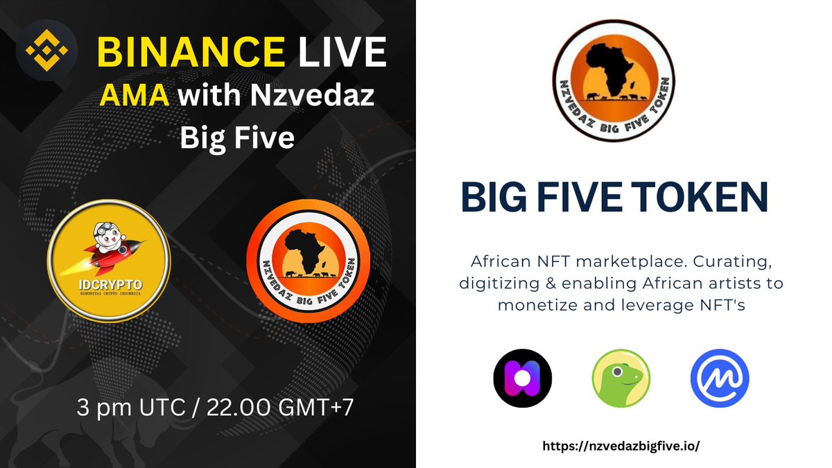 bigfivehodler's tweet photo. GM #BigfiveArmy ☕️

Last reminder of the #BinanceLive AMA today !🔥

Share with your friends and family.
👇👇👇
https://t.co/rUGtvCVs15 https://t.co/I4TxJUiccZ