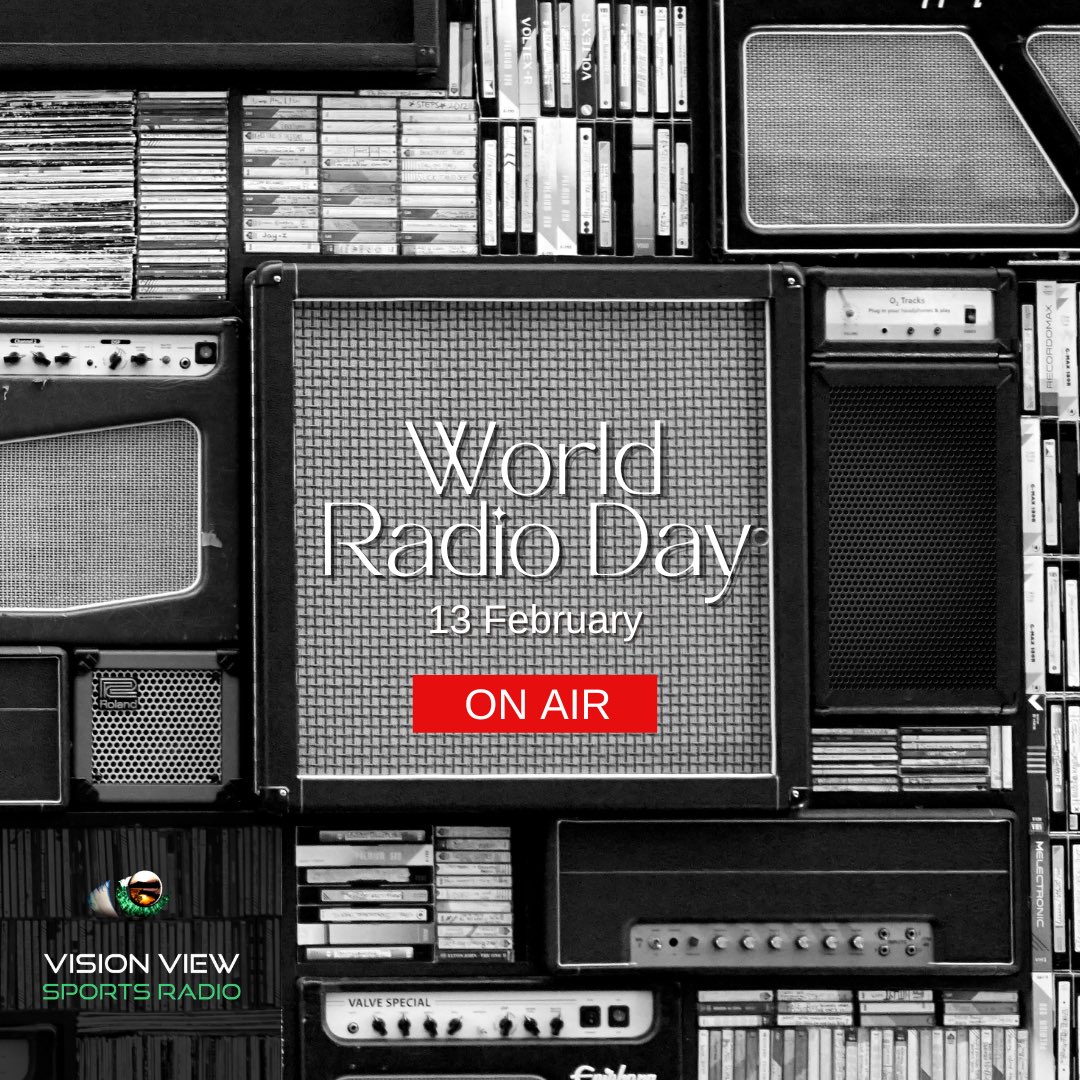 VisionView_SR's tweet photo. Today is World Radio Day. 📻📡🎤

This day is dedicated to the most diverse medium which continues to be instrumental in the sharing of Local and International News, Music &amp; Entertainment &amp; Sports Updates of course.💚

#VisionViewSportsRadio #EverythingSports #WorldRadioDay https://t.co/w3QNHl7BDO