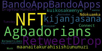 infokalyptisch's tweet photo. Trending in my timeline now: #NFT (2) #you (1) #Agbadorians (1) #RetweetDrop (1) #BandoAppBandoApps (1) #kijanjasana (1) #kuikosakwenye (1) #maanaitakurahisishiununuzi (1) https://t.co/5Dhuh3whxd