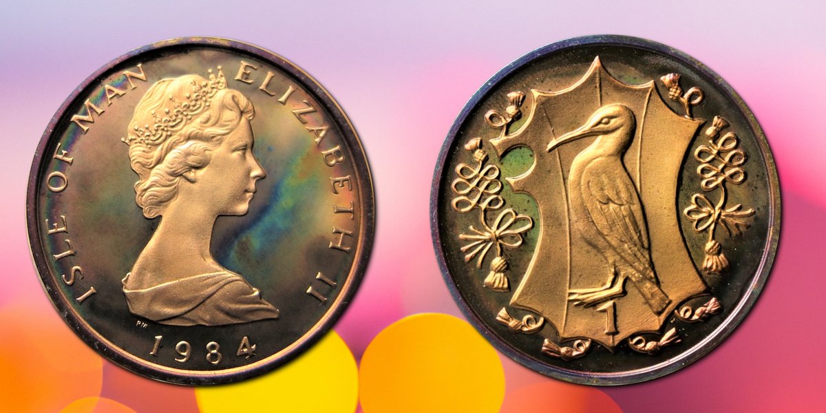 martinb6830's tweet image. 1 penny Isle of Man 1984, bronze proof: