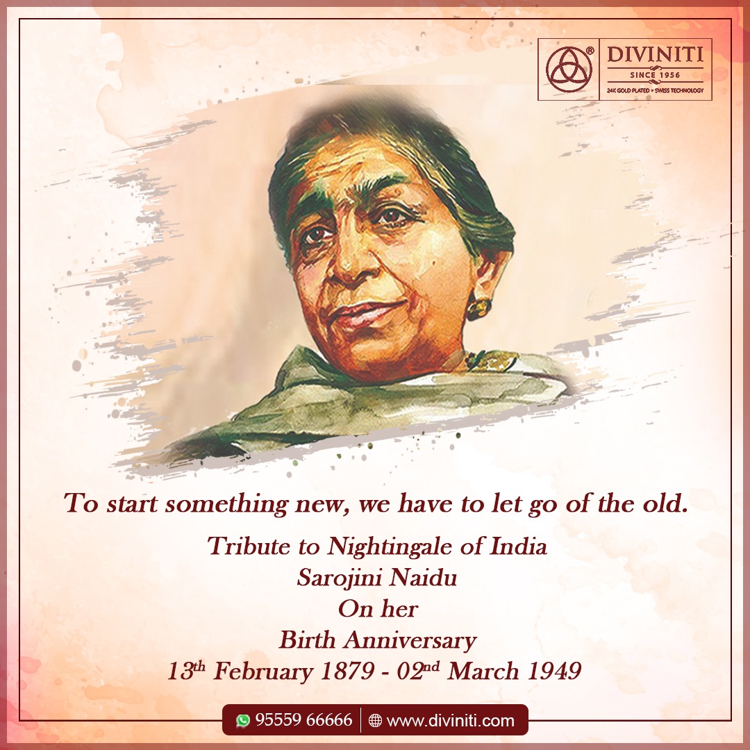 Celebrating the 141st birth anniversary of Sarojini Naidu, the Nightingale of India.
.
.
.
#SarojiniNaidu #SarojiniNaiduBirthAnniversary #NightingaleofIndia #24kgoldplatedgifts #divinegifts #spiritualproducts #religiousitems #corporategifts #divinitigifts #divinitiindia #Diviniti