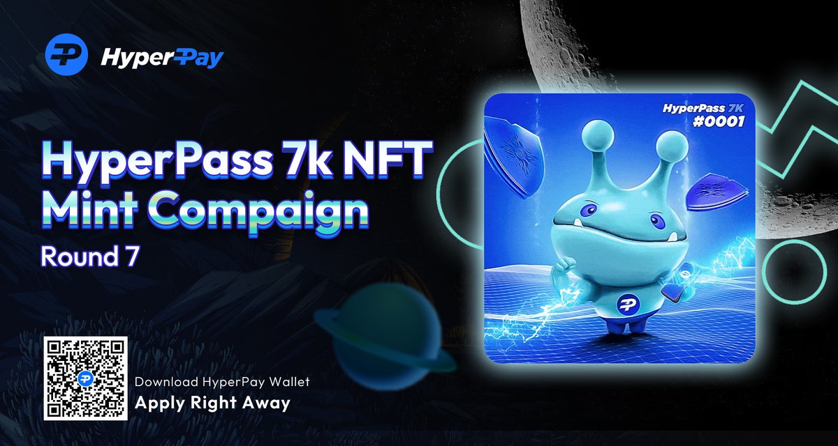 Hpx_Official's tweet photo. 📣Join us NOW in the #HyperPass 7k NFT #mint Round 7😊

⏲️Feb 13 - Feb 17

😊Pls follow our mint tutorial to complete your #NFT mint while you've got the HyperPass WL👉https://t.co/xjkFpiqvEG 

Stay tuned and join HyperPay discord to win your HyperPass WL👏https://t.co/T0ez06u7OL https://t.co/A3DWI6VI99