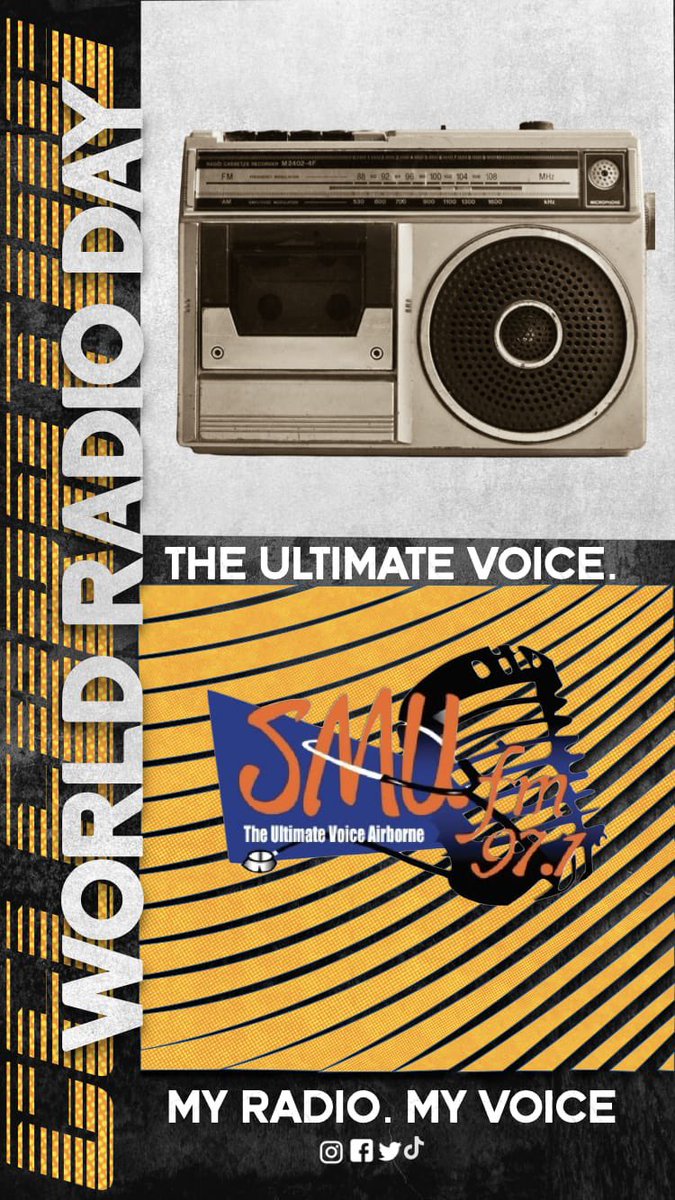 SMUFM97_1's tweet image. Happy World Radio Day🎉