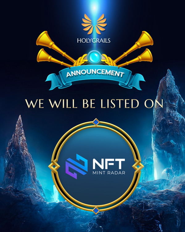 HolyGrails_io's tweet photo. 🚨Exciting news Fam!🚨
In just a few days, $HOLY will be listed on NFT Mint Radar! @NFTMintRadar
🔥 Tune in for more information about this!
A major milestone for our project. Let's make it to the moon together! 🚀 🌕
#NFT #HOLY #Listing #NFTmarketplace #NFTradar https://t.co/rynR0SVZEB