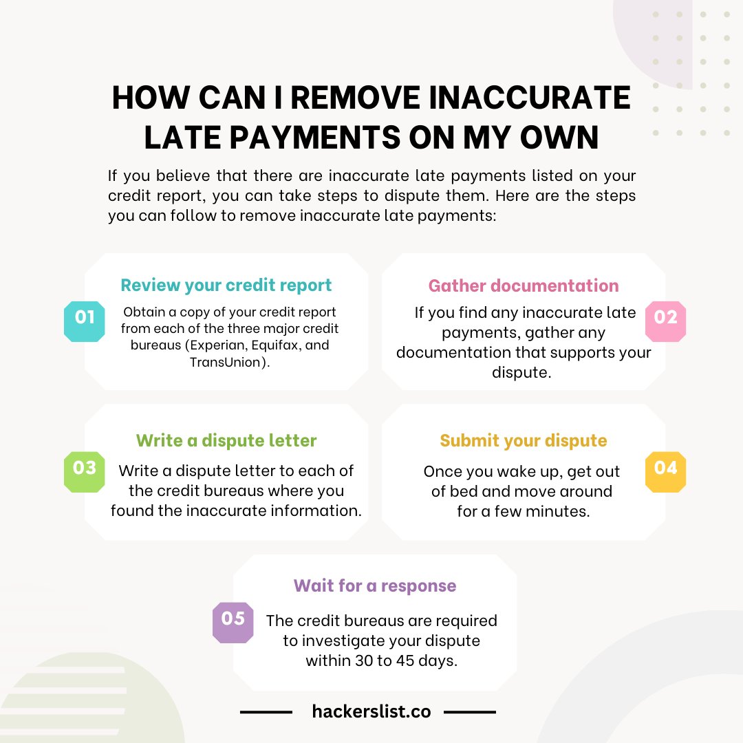 How Can I Remove Inaccurate Late Payments On My Own.
#payments #payment #credit #report #believe #list #latepayments #latepayment #takesteps #followto #creditreport #dispute #remove