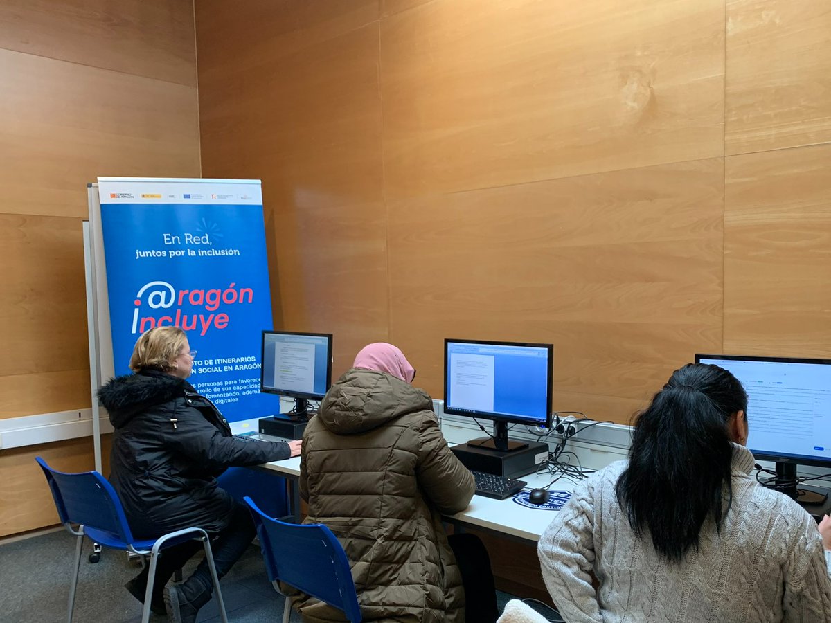 El el programa #aragónincluye realizamos el taller de competencias digitales básicas.
✔ Proyecto financiado por la Unión Europea-NextGeneration EU
 #aragonincluye #redaragonesainclusion #aragon #IASS #plenainclusion #diversityandinclusion #inclusionparatodos #inclusionsocial