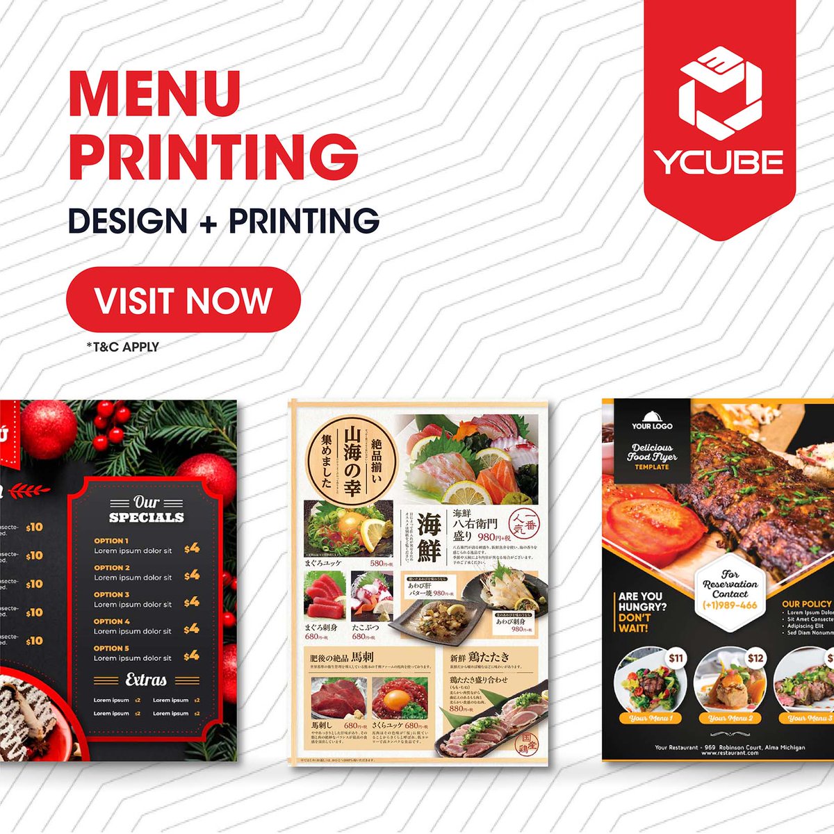 YcubeDesign's tweet photo. Food Menu Design
Printing &amp; Shooting
Visit Us Now
https://t.co/VnQUtzH6lL https://t.co/bmj4RmhfqJ