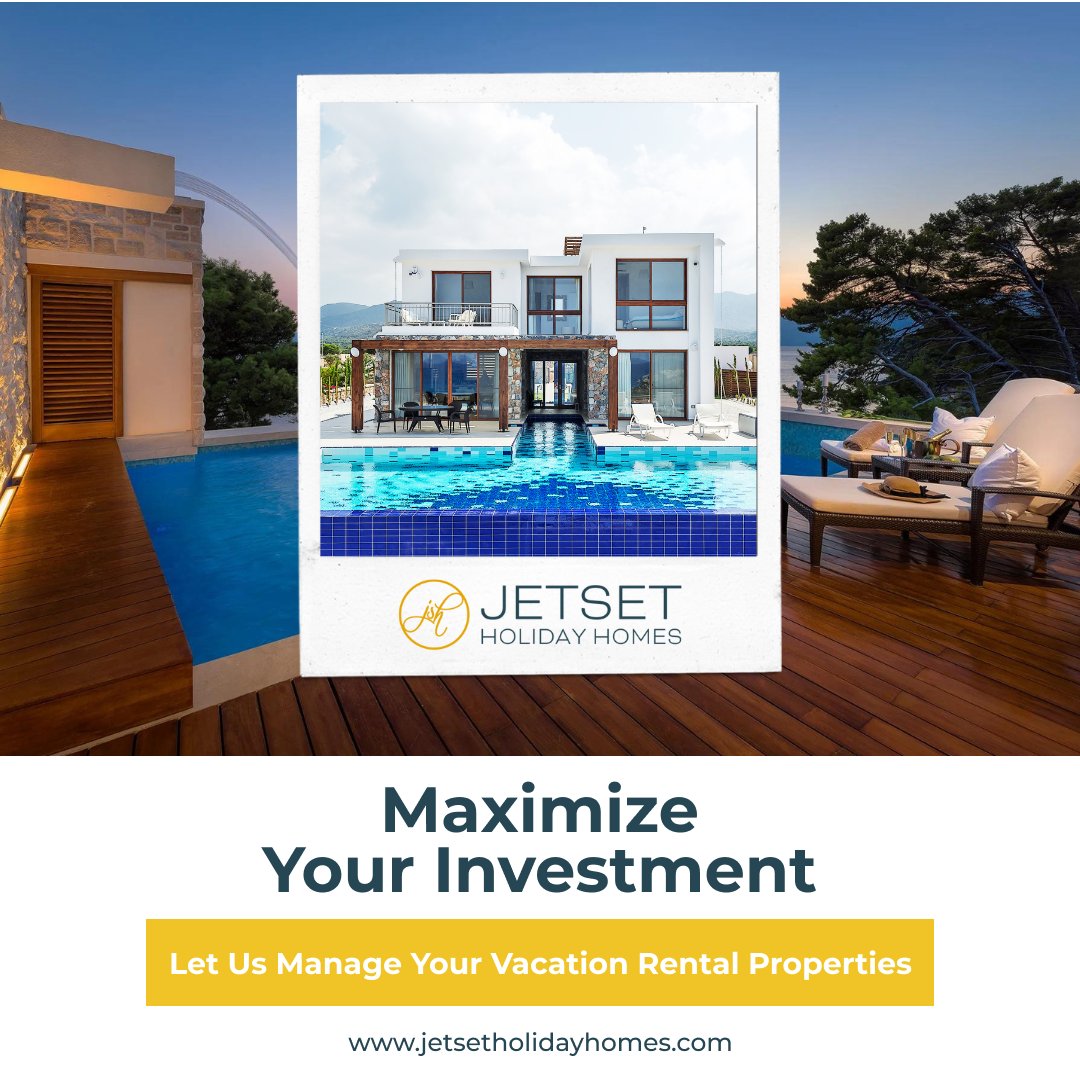 Maximize Your Investment: Let Jetset Holiday Homes Manage Your Vacation Rental Properties 💥

#propertymanagement #realestate #dubai #dubaihomes #vacationrentals #vacationhomes #propertylisting #airbnblisting #shortlet #holidayhomes #ROI #Rent #agoda #airbnb #propertyinvestment