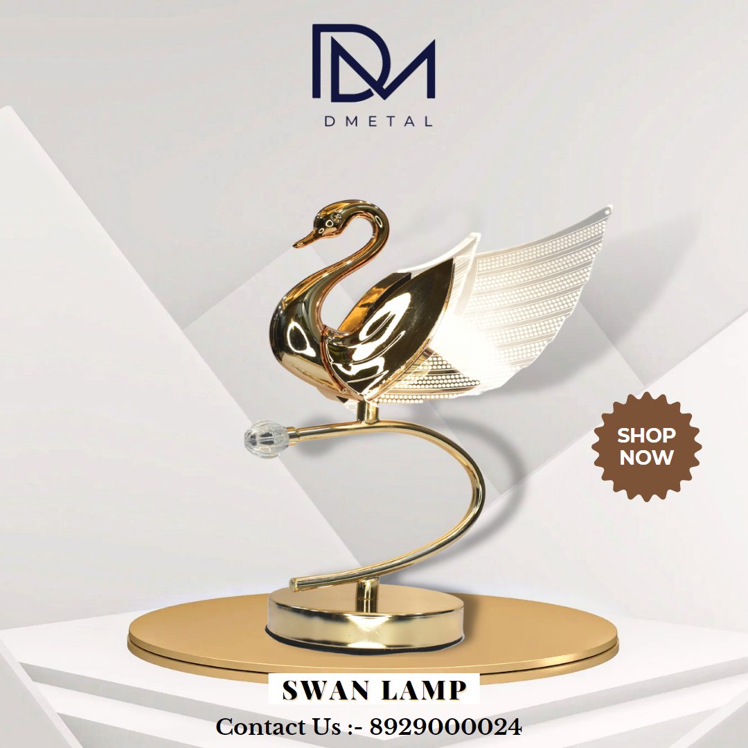 Light up your space with grace 🕯️🦢
Our exquisite swan lamp will add a touch of elegance to any room 💡
Whether it's a cozy corner or your bedside table, this lamp is sure to be a statement piece 💡

For Any Query Contact Us :- 8929000024

#SwanLamp #HomeLighting #ElegantDecor