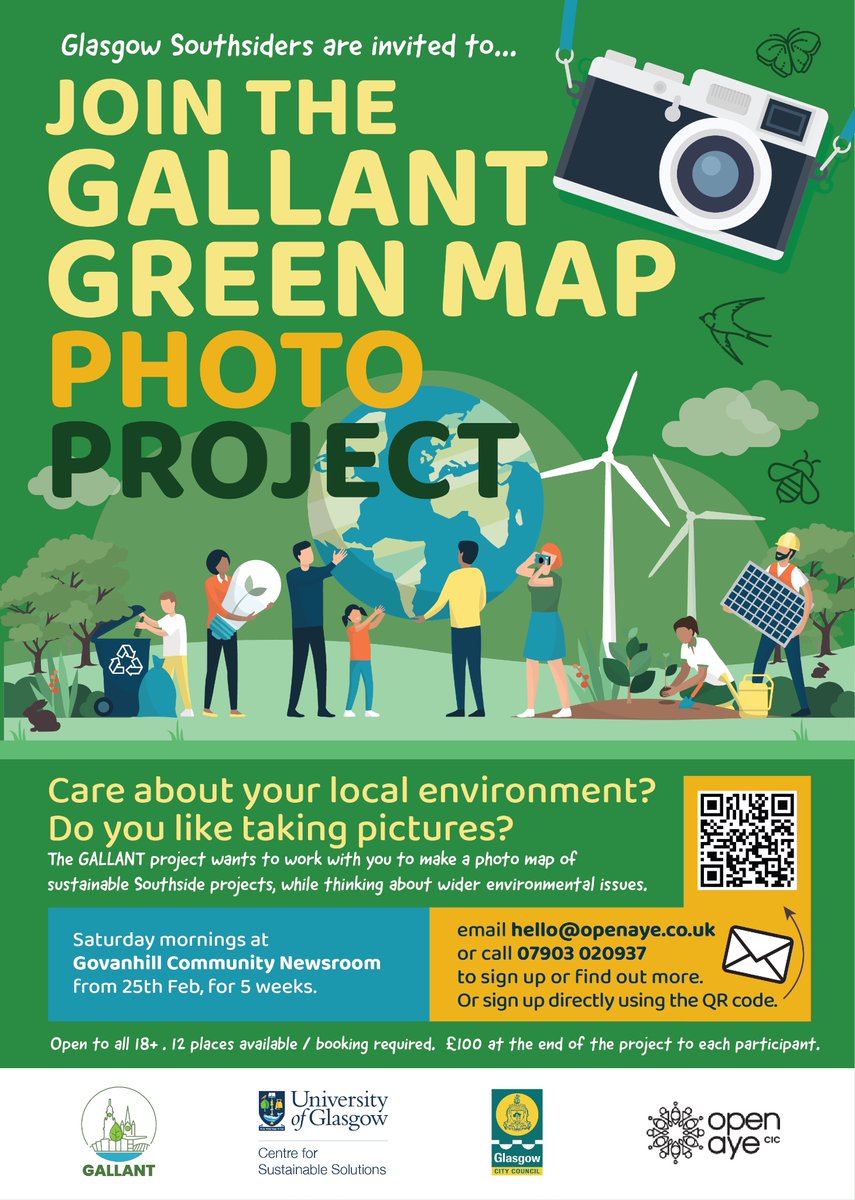Ria Dunkley (@riadunkley) on Twitter photo Do you live in #Glasgow? Are you interested in your local area and/or, #ClimateChange & #Sustainability? Want to explore community action to change things? We at <a href="/UofGsustain/">UofG Sustainability</a> are working with <a href="/open_aye/">Open Aye 🧡</a> on photo workshops to build a green map of Glasgow. Join us & pls share! (1/4) Do you live in #Glasgow? Are you interested in your local area and/or, #ClimateChange & #Sustainability? Want to explore community action to change things? We at <a href="/UofGsustain/">UofG Sustainability</a> are working with <a href="/open_aye/">Open Aye 🧡</a> on photo workshops to build a green map of Glasgow. Join us & pls share! (1/4)