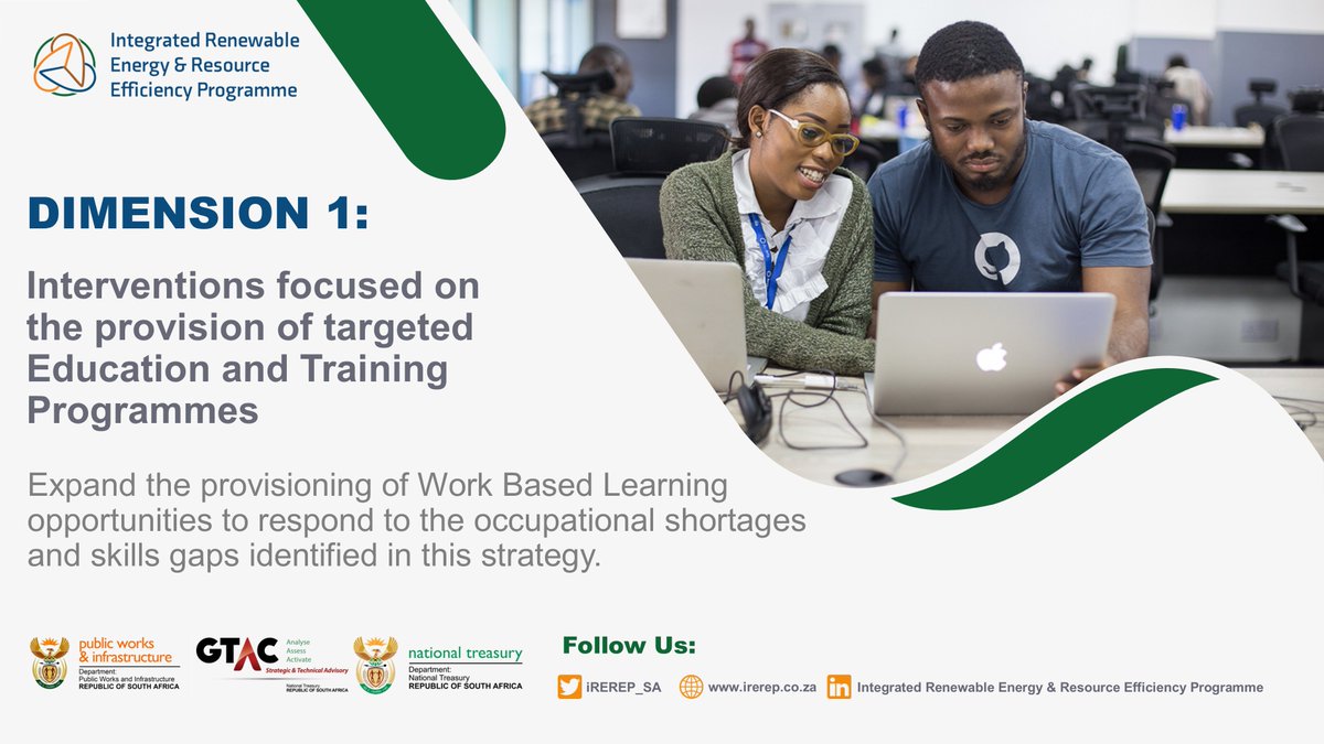 The ERRP Skills Strategy sets out key interventions to ensure the effective implementation of the ERRP. It is intended to ensure that skills shortages do not hinder economic development &amp; therefore proposes interventions &amp; actions that address occupational shortages. #skillsgaps