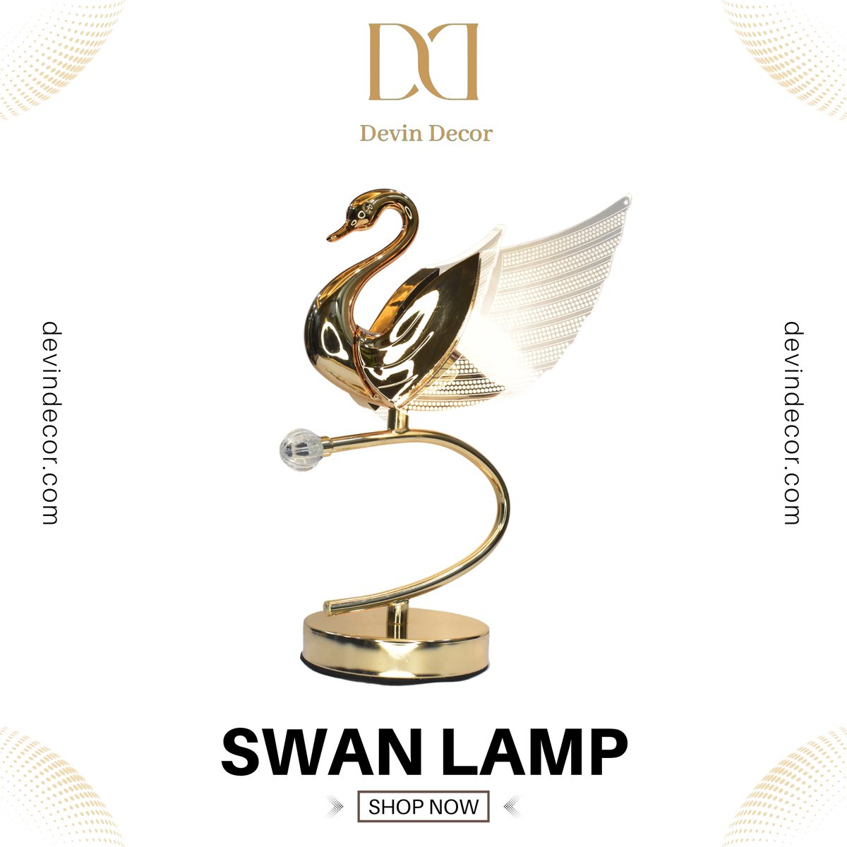 Light up your space with grace 🕯️🦢
Our exquisite swan lamp will add a touch of elegance to any room 💡
Whether it's a cozy corner or your bedside table, this lamp is sure to be a statement piece 💡

For Any Query Contact Us :- 8929000024

#SwanLamp #HomeLighting #ElegantDecor
