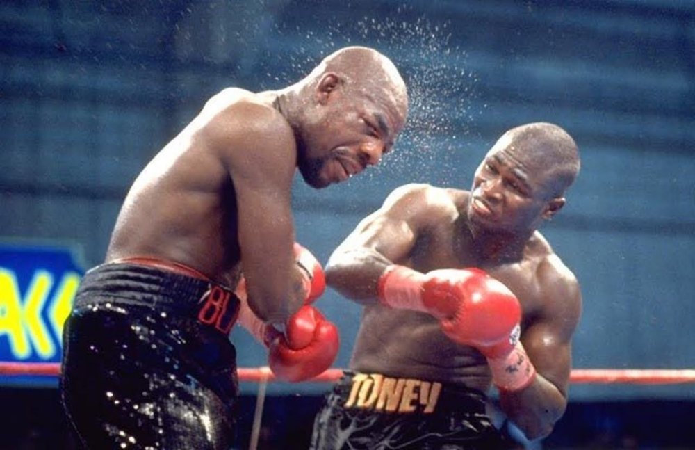 #OnThisDay in 1993, James "Lights Out" Toney captured the IBF super middleweight title when Iran Barkley failed to answer the bell for round 10 in Las Vegas, Nevada. Toney's performance is considered one of his more surgical and dominant.