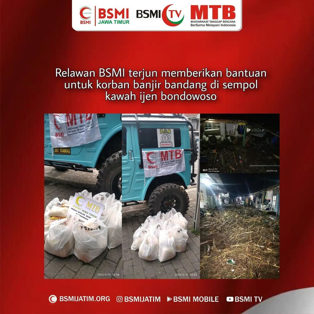 BSMIJatim's tweet photo. Peduli banjir relawan BSMI Berikan bantuan untuk korban banjir bandang di desa Sempol Kawah Ijen Bondowoso

#bsmi https://t.co/TtBCd0evJC