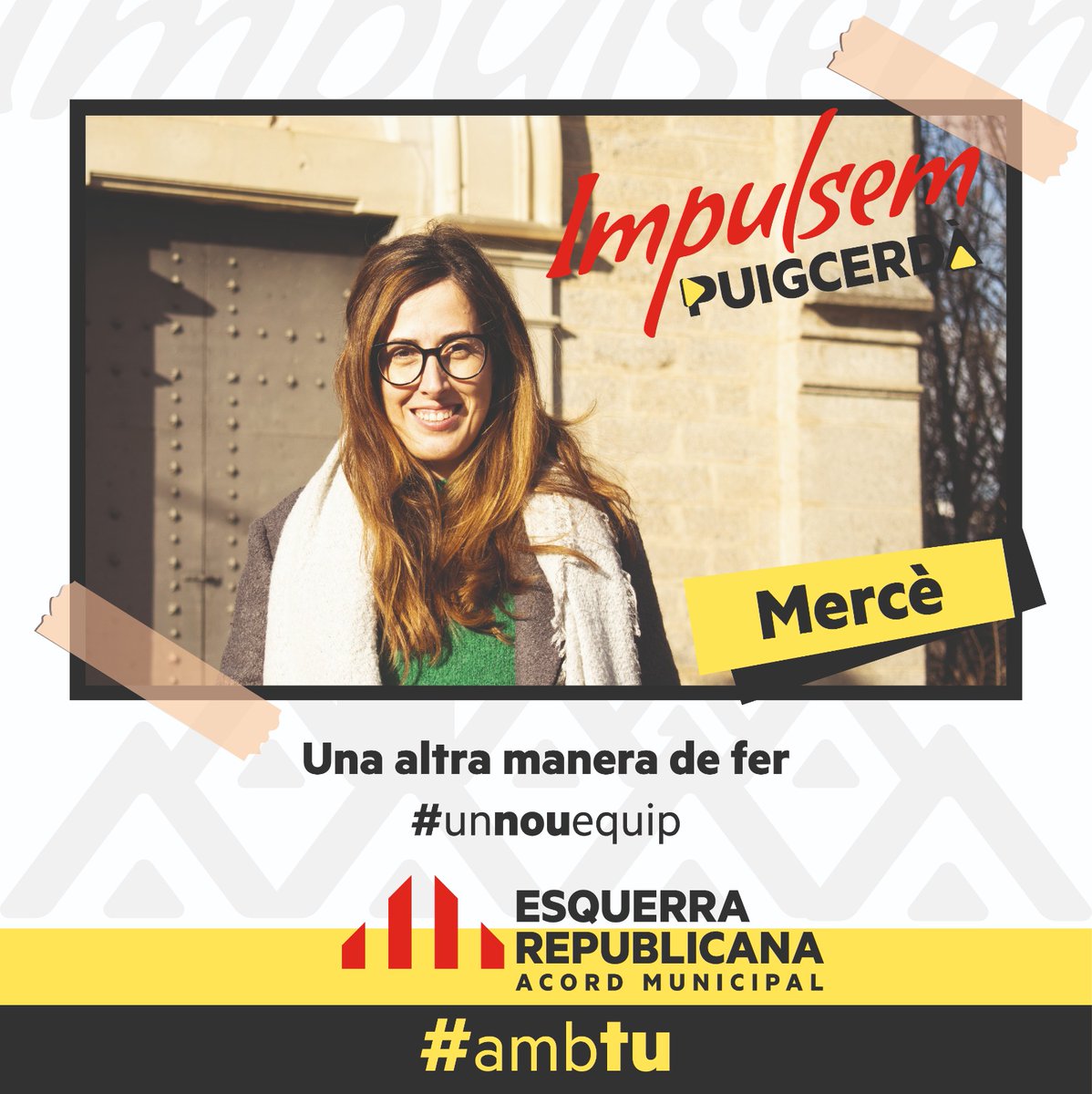 🔊Nova cara!!!!!

🗳️ Avui us presentem una de les noves incorporacions a la llista municipal d'Impulsem Puigcerdà-ER-AM al consistori de Puigcerdà.

🙋🏻‍♀️ La Mercè Carbó Guiral!!

💪💪Benvinguda Mercè !!!

#impulsempuigcerda  #unnouequip #unaltramaneradefer #ajuntamentdepuigcerda