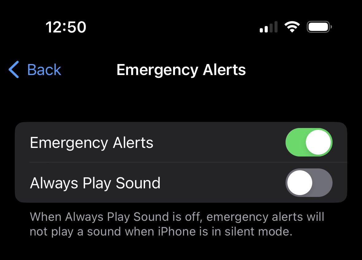 If you’d like to get emergency alerts in iOS, but not at all hours, you can go to Settings, Notifications, scroll to very bottom and select Emergency Alerts and disable sounds. Be nice to the folks at ⁦<a href="/ISP_Alerts/">ISP - Missing Persons Alerts</a>⁩, their job is likely 100x harder than yours/mine. 👍🏻