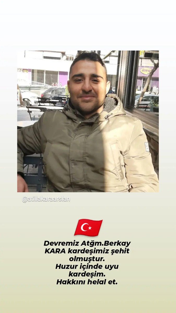 EreenYldzz's tweet photo. Huzur içinde uyu kardeşim.
389. Dönem seni unutmayacak
Şehit Bkm. Atğm. Berkay KARA https://t.co/NBUOvO8g1f
