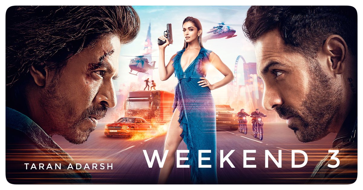 #Pathaan remains UNBEATABLE… Continues to score during weekends, with Weekend 3 touching ₹ 29 cr+… Will cross ₹ 475 cr today [third Mon]… Racing towards ₹ 500 cr… [Week 3] Fri 5.75 cr, Sat 11 cr, Sun 12.60 cr. Total: ₹ 471.85 cr. #Hindi. #India biz.