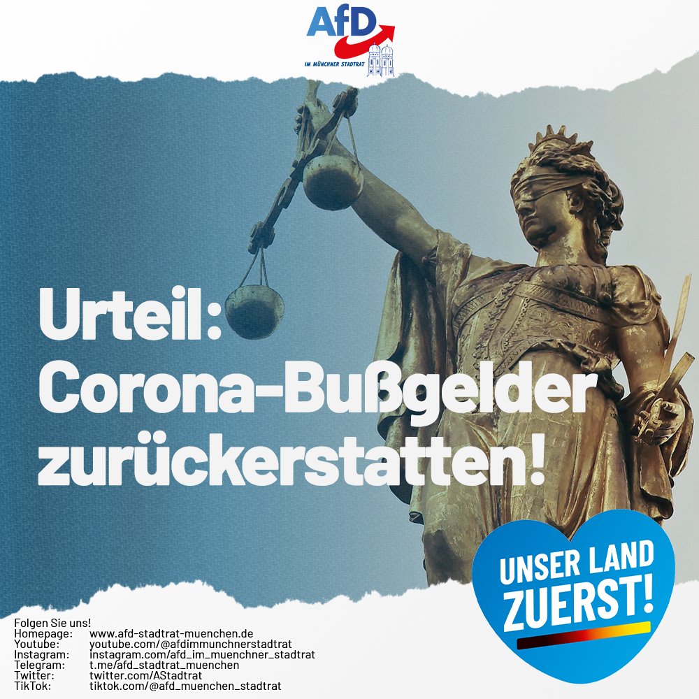 Im November 2022 hat nun auch das #Bundesverwaltungsgericht in Leipzig klargestellt, dass die vom Freistaat #Bayern Amfang 2020 verhängen #Ausgangsbeschränkungen #unverhältnismäßig und #rechtswidrig waren. Damit stimmt das #Gericht - zwei Jahre zu spät - unserer Ansicht zu.