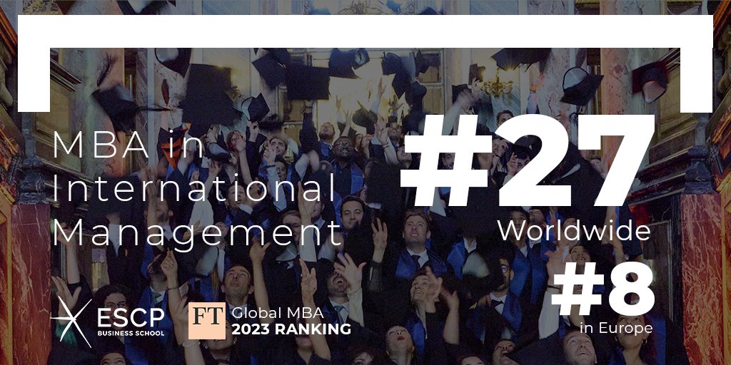 ESCP Business School (@escp_bs) on Twitter photo Exciting news! ESCP Business Schoolâs MBA has been ranked 8th in Europe and 27th in the world and in the 2023 <a href="/FT/">Financial Times</a> annual MBA ranking.
+25 places over the past year.
Congratulations to our MBA team !
#Ranking #MBA #ESCPBusinessSchool #TopSchool Exciting news! ESCP Business Schoolâs MBA has been ranked 8th in Europe and 27th in the world and in the 2023 <a href="/FT/">Financial Times</a> annual MBA ranking.
+25 places over the past year.
Congratulations to our MBA team !
#Ranking #MBA #ESCPBusinessSchool #TopSchool