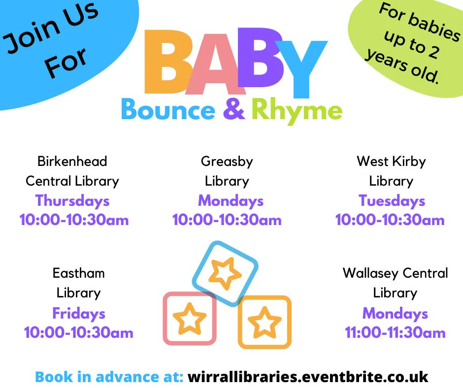Wirral Libraries on Twitter "Join us for Baby Bounce and Rhyme this
