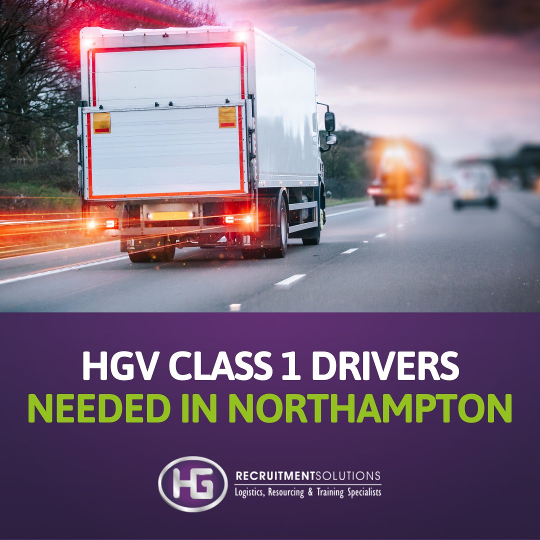 HGRecruitment's tweet photo. Are you looking for a job you’ll love?
Our client in Northampton is looking for experienced HGV Class 1 Drivers.
Day and night shifts are available across seven days, with overtime opportunities.
Learn more at https://t.co/qD8W588Arg
#Class1Drivers #HGVJobs #Northampton https://t.co/XFPRF4n2pY