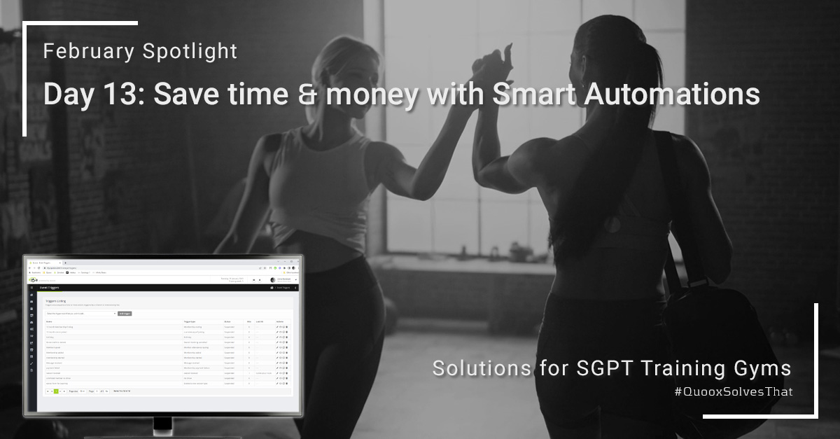 QuooxGMS's tweet photo. Day 13. Quoox Ultimate has the most comprehensive and advanced automation of any product in the market. Our triggers system can be configured in an infinite number of ways, enabling you to implement the processes that suit your facility. #QuooxSolvesThat https://t.co/GlUeyOzAJV