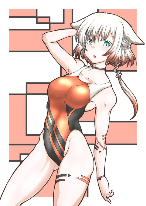 今日の競泳水着はOИEちゃんです 