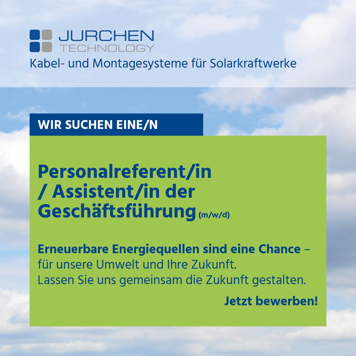 JurchenTech's tweet image. Wir suchen zum nächstmöglichen Zeitpunkt: Personalreferent/in / Assistent/in der Geschäftsführung (m/w/d) (Standort Helmstadt). Link zur Stellenausschreibung: bit.ly/3E3xJT6 
#würzburg #wuerzburg