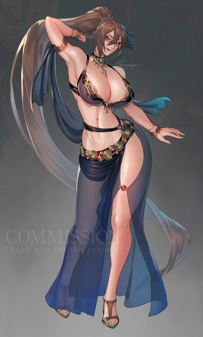 Skeb納品致しました。
ダンサークラスのお姉さんを描かせていただきました、リクエストありがとうございました!

#Skeb #Commission 