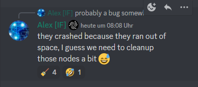 id_iota's tweet photo. Another Day, another short Update on the #IOTA 2.0 Devnet.

1⃣ It is running again. See the link below:
2⃣ They stopped due to limited disk space
3⃣ Spammer not yet online, so currently at 8 BPS

I'll keep you posted 🫡

#IOTA #MVP #DevNet #DAG #AZERO

https://t.co/3sRp2gVjs7 https://t.co/1kimF96PuM