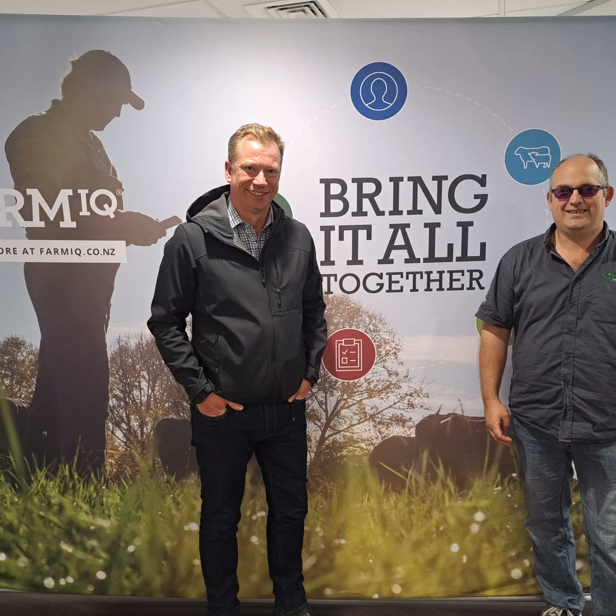 AdvisoryBlyth's tweet photo. Thank you to FarmIQ, Will Noble, and Farmax Gavin McEwen. Even with a bit of a mix-up between their diary and mine we had a great meeting about how NZ farmers and consultant use their products. #Farmax #farmiq #MSD #Nuffield #sheepTec #cattleTec #farmingSmart #livestockdata https://t.co/v4MjXAHWxN
