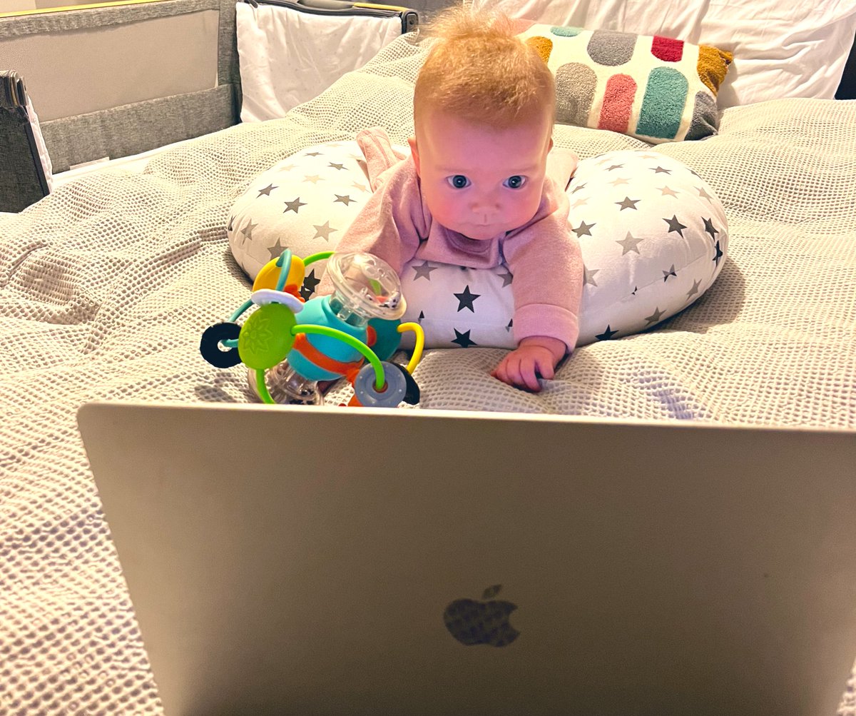Dear colleagues, please forgive my lack of reply. My personal assistant is still in training. We hope to improve her dexterity and response time before my return to work in August. #maternityleave