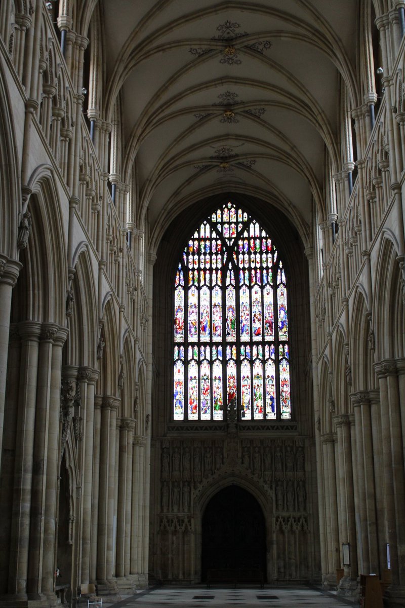 A view looking up at the front window in Beverley Minster #beverleyminster #beverley #churches #yorkshire #religion #ancientmonument #stainedglasswindows #cathedrals #photo #photography #photooftheday #Photo_Folio #PHOTOS #monumentsmonday