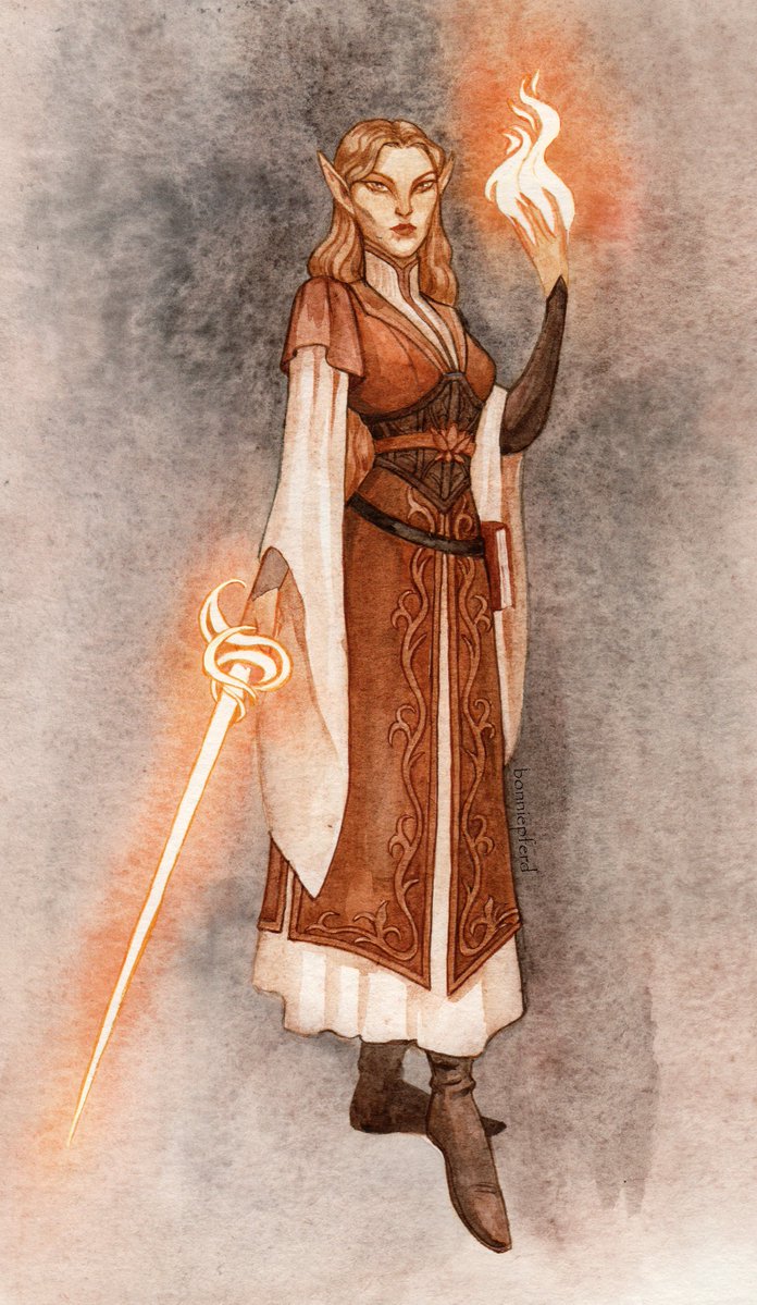 Another DnD character. Her name is Oranaril 🧝‍♀️✨

#art #traditionalart #DnD #DnDcharacter