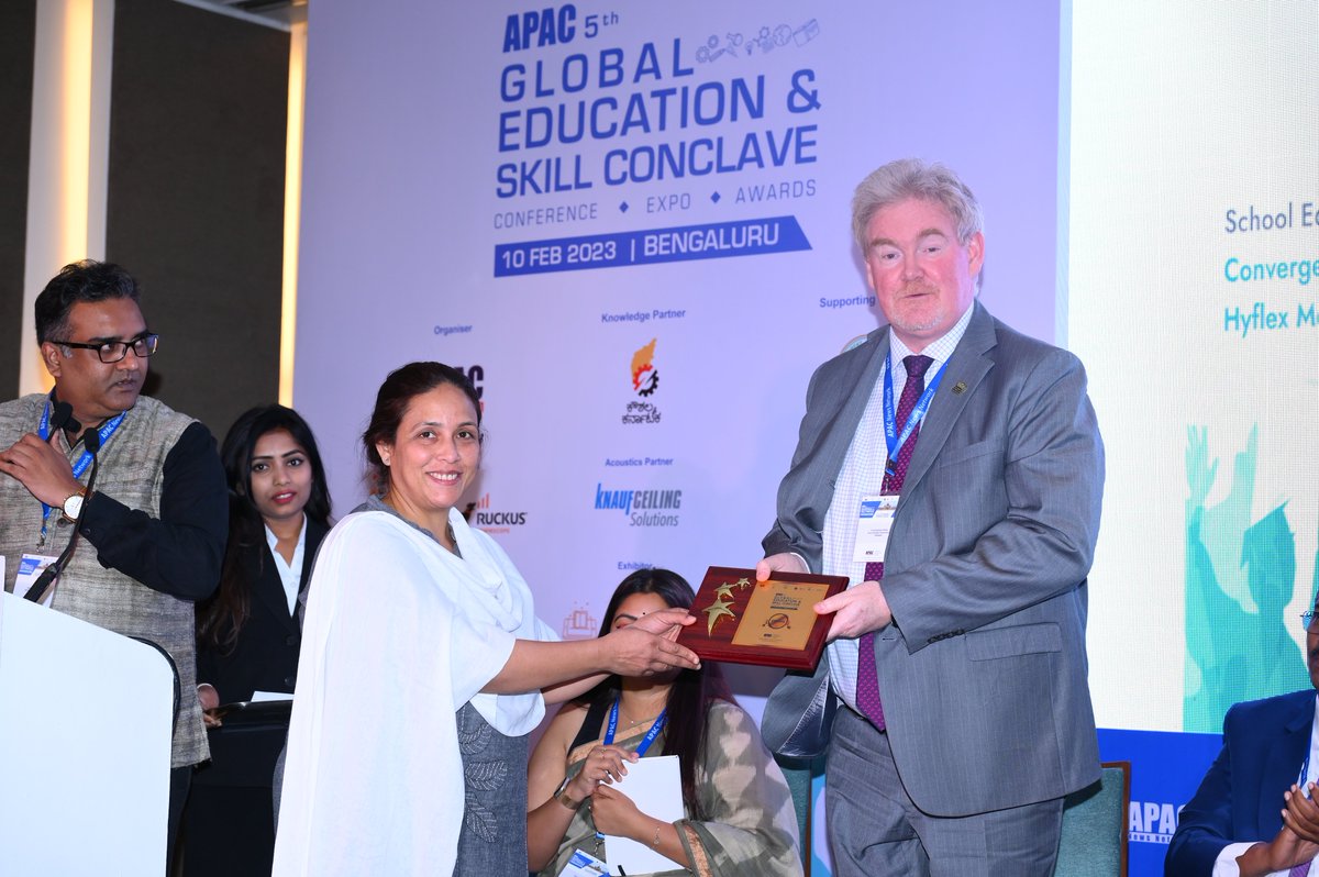 learnois's tweet image. Christopher Short, @naeindiamd, share his thoughts on the topic of the "New paradigm of education in India: Convergence of Digital & Physical Education and Emergence of #HybridModel" at the recent #APAC 5th #GlobalEducation & Skill Conclave in Bengaluru. #DigitalCampus