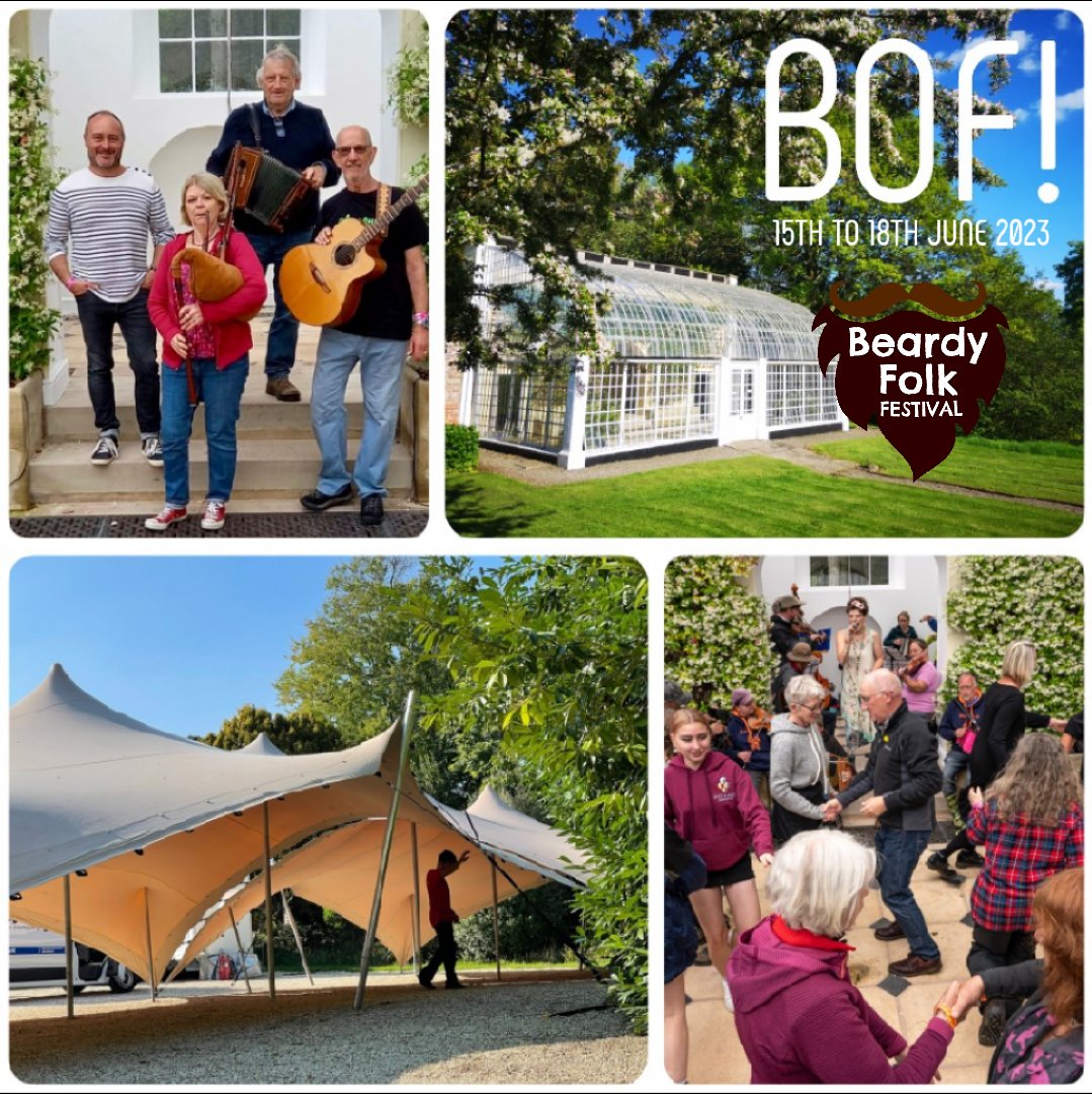 🔥 CONFIRMED 🔥 We're delighted to welcome back BOF! to the Orangery and lawn stage on Saturday and Sunday at Beardy Folk 2023 🙌 #bof #bretonmusic #dancing #singing #beardyfolk #june2023