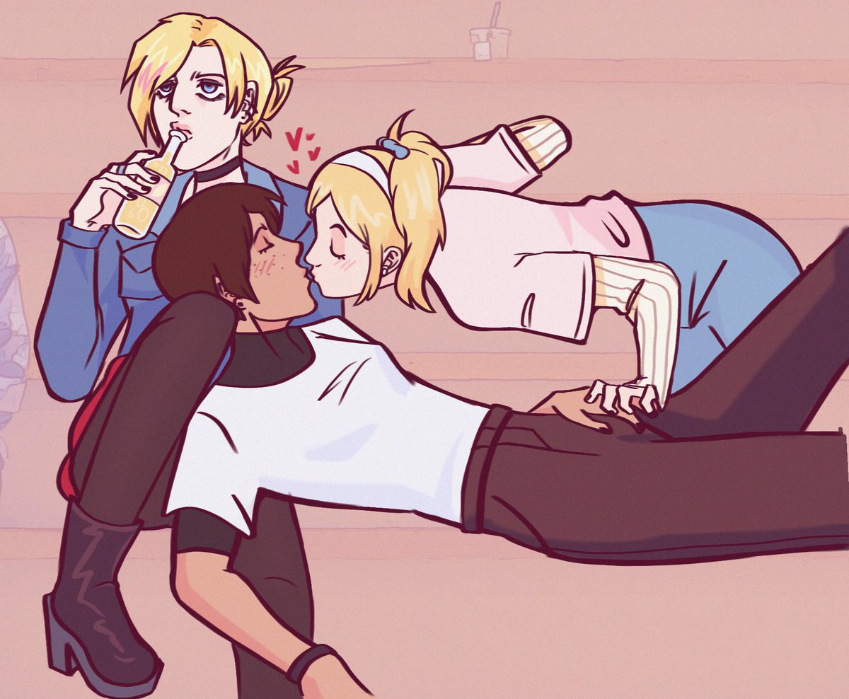 wormbastardd's tweet photo. Day 1 of #aotrarepairweek @rarepairaot 
college/roommates 
yumihisuanni #aot https://t.co/NGF1Yww1PN