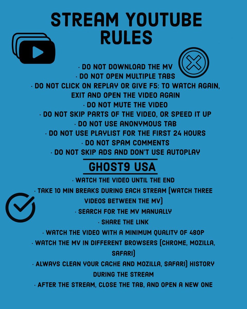 Attention to all GHOSTIES‼️

JTBC has released another GHOST9/Team 14:00 teaser, including a face reveal.

youtu.be/TvgGuxyUIcE

We MUST stream it as much as possible, here’s a guide to stream correctly (cd: GHOST9_GLOBAL)

#GHOST9 #고스트나인 #PEAKTIME #파트타임