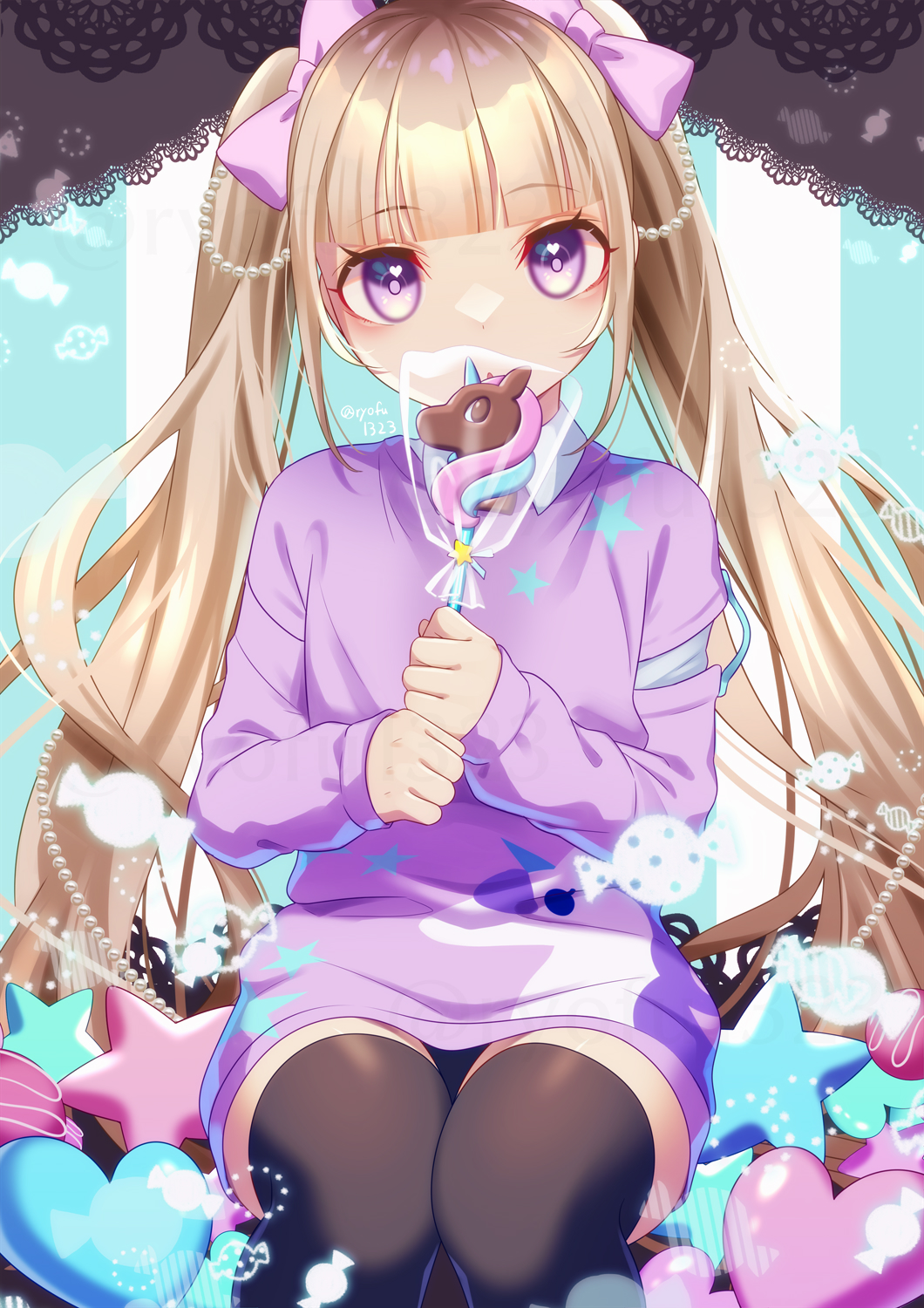 マッドハッター イラスト 手描き 創作 オリジナル 原画